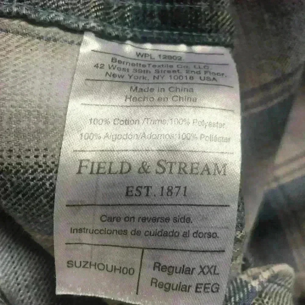 Field and Stream Flannel XXL